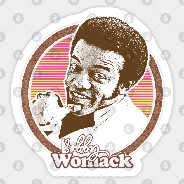 Bobby Womack /// Retro Style Fan Art Design Sticker by DankFutura